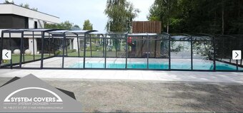 Zastrešenie bazéna, bazénu, 500 x 1280 x220 cm - System Cove - 2