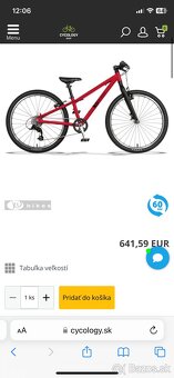 Predám nový bicykel KUBIKES 24 - červený + prilba - 2