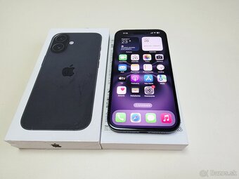 APPLE IPHONE 16 128GB BLACK TOP STAV,ZDRAVIE BATERKY 100% - 2