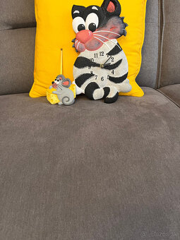 Nástenné hodiny - mačička - 2