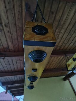 Lustre drevený hranol - 2