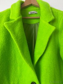 Prechodný neónovo-zelený kabátik - 2