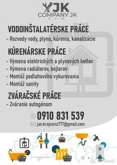 Vodoinštalačné práce - 2