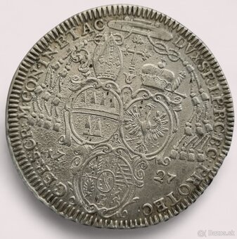 STRIEBORNÝ TOLAR 1727 / W.H.Schrattenbach Arcibiskupstvo - 2
