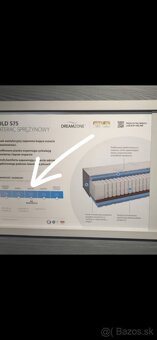 Matrac Gold S75 Dreamzone 90x200 - nepoužívaný - 2
