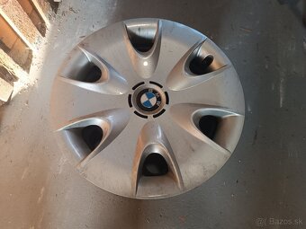 Predám oceľové disky na BMW+originálne kryty kolies - 2