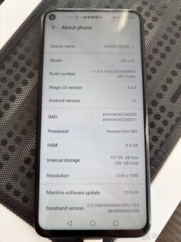 HONOR 20 Pro - 256 GB / 8 GB RAM - Fialový – bez záruky - 2