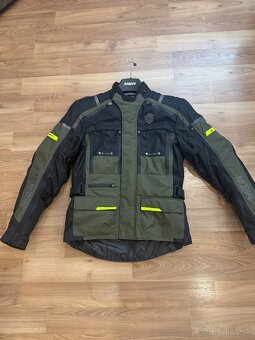 Pánska textilná bunda na moto MBW MEMPHIS GREEN - 2