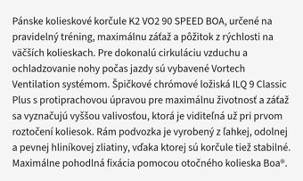 Velkost 46/47 panske kolieskové korčule K2 90 mm - 2