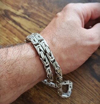 Strieborná retiazka královská - 2