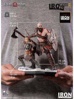 God of War Kratos a Atreus socha - 2