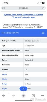 Rittal 3361.540 klimatizácia - 2