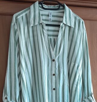 Košeľová blúzka veľ. 52 - NOVÁ - 2