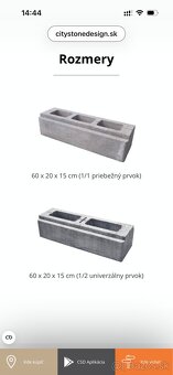 Plotové tvárnice CITY STONE - Largo - 2