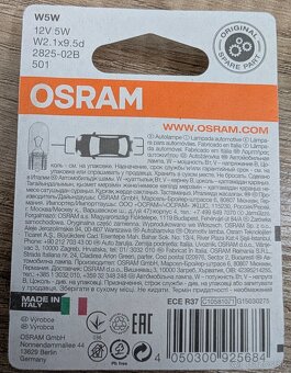 Auto ziarovky OSRAM W5W - 2