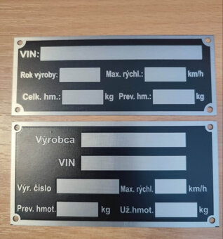 výrobný stítok, avia, v3s , tatra, Liaz, privesný vozik - 2