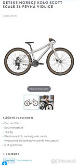Juniorsky horsky bicykel SCOTT 26" - 2