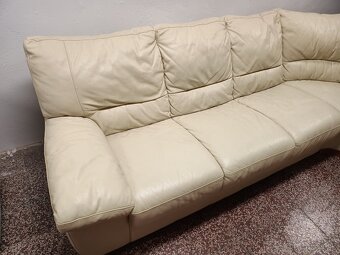 zn.CONTEMPO,nerozťahovacia kožená sedačka - 2