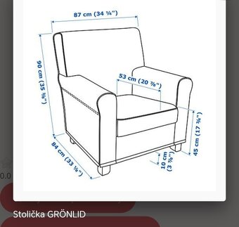 Kreslo IKEA GRÖNLID - 2