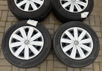 Zimná sada 5x112 r16 VW group 215/60 r16 99H + ORIG PUKLICE - 2