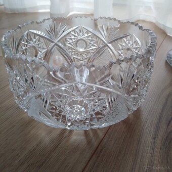 krištáľova váza a misy - 2