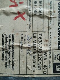 Predám autorádio Opel GM Le Mans - 2