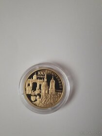 Zlatá minca 100euro 2012 Karol 3 - 2