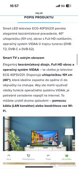 Smart tv ecg 40fsv231 - 2