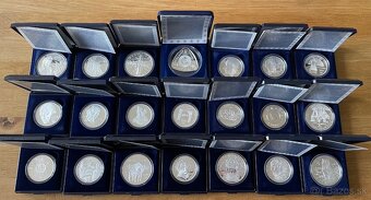 Slovenské strieborné mince - korunová mena proof - 2