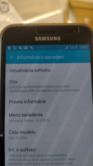 mobilný telefón Samsung galaxy J3 (2016) - 2