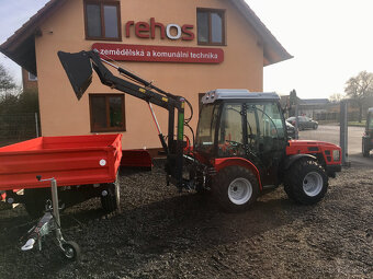 Vlečka za traktor nebo malotraktor, nájazdová brzda - 2 tuny - 2