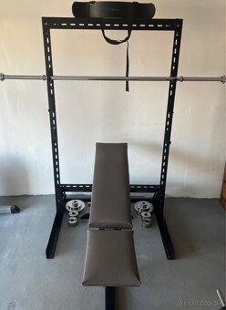 Stojan na činky s lavičkou - 2