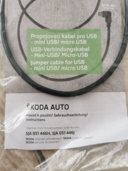 Prepojovací kábel Micro USB - USB 5JA051446J - 2