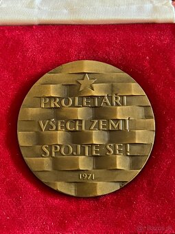 Predám Pamätnú medailu KLEMENT GOTTWALD 1971 - ČSSR - 2