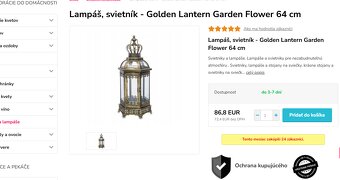 svietnik / lucerna / lampaš antik 65 cm - 35% - 2