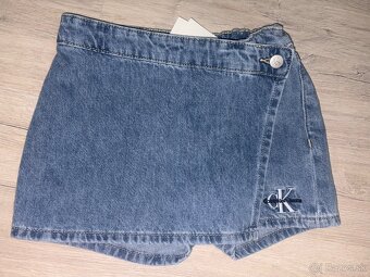 Sukňa Calvin Klein riflová - kraťase v.128 nová - 2