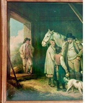 George Morland - Scéna v stajni - Albert Victoria Museum - 2