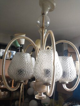 Sklenený art Deco luster - 2