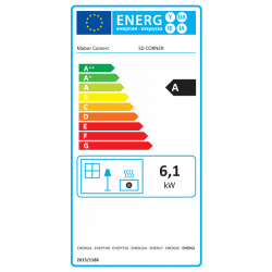 Krbové kachľe MBS CORNER 6,1 kW - MBS Rohový - červený - 2