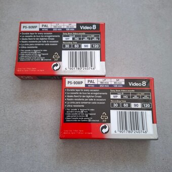 Sony Video8 MP90 kazety – 2 ks (predaj iba ako celok) - 2