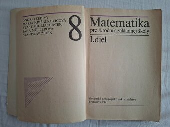 Matematika 8 (I. diel, 1991) - 2