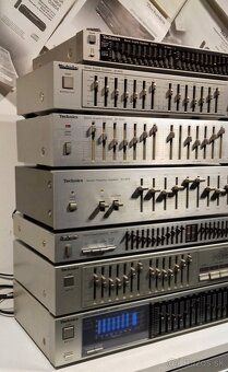 SERIA =7x Equalizer TECHNICS strieborny, vyroba Japan = Eq2 - 2
