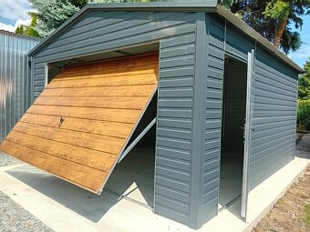 Plechová garáž 4x5m - 2