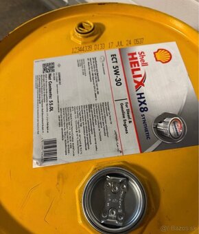 5 x Shell plechový sud 55 L - 2