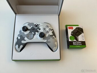 Xbox Wireless Controller Arctic Camo + nabíjatelná batéria - 2