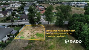 RADO | Stavebný pozemok pre RD | všetky podklady | 528 m² |B - 2