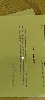 Rám jawa 639 + potvrdenie - 2