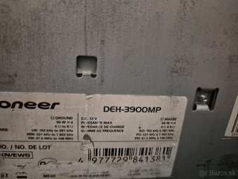 Pioneer deh-3900mp - 2