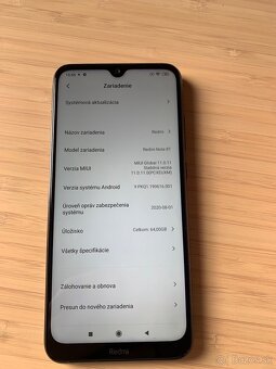 Predam Xiaomi Redmi Note 8T 64GB. Nova original bateria. - 2