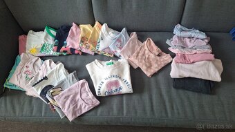 Dievčenské oblečenie veľká plná taška veľkosti okolo 134 - 8 - 2